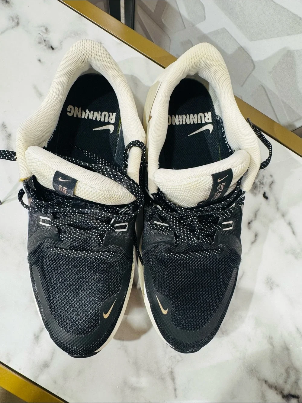 Nike Women’s Black, Cream & Gold Running Sneakers